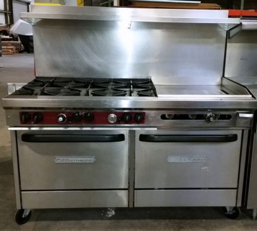 Southbend 460dd-2tr gas range w/ griddle and standard ovens for sale