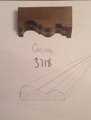 Lot 3718 Casing  Moulding Weinig / WKW Corrugated Knives Shaper Moulder
