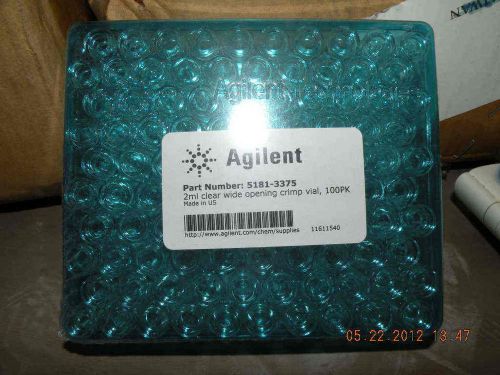 New agilent 5181-3375 2ml clear wide opening crimp vial,100pk nib for sale