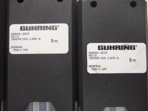 GUHRING DRILL BITS MILLING BIT 9 PACKAGES 45 TOTAL