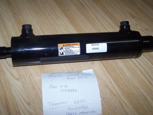 double acting hydraulic cylinder Tennant 6650 sweeper part #19 1028495 BG0143