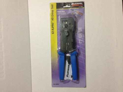 PLATINUM TOOLS 100054C EZ-RJPRO HD Crimp Tool with Blue Comfort Grips