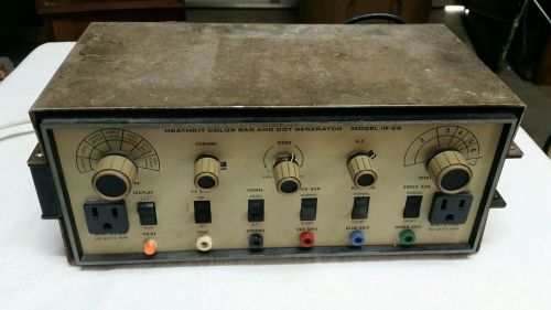 Vintage HEATHKIT Color Bar Dot Generator IG-28 W/Connectors