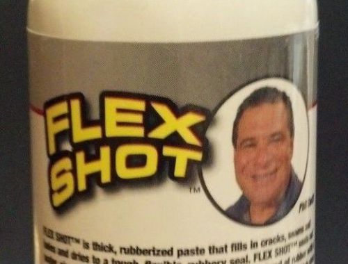 FLEX SHOT AS SEEN ON TV - 8 OZ. CLEAR THICK RUBBER SEALANT THAT WORKS PERFECT