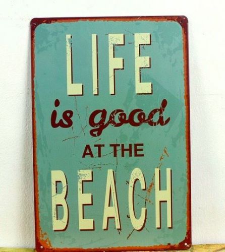 Life is Good Tin Sign Vintage Metal Plaque Home Bar Cafe Garage Pub Wall Decor