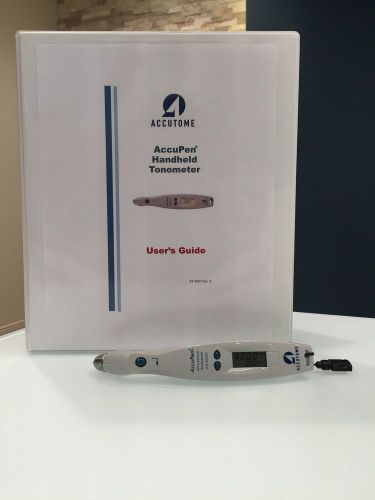 Accutome AccuPen Handheld Applanation Tonometer 24-3000 w/new battery and manual