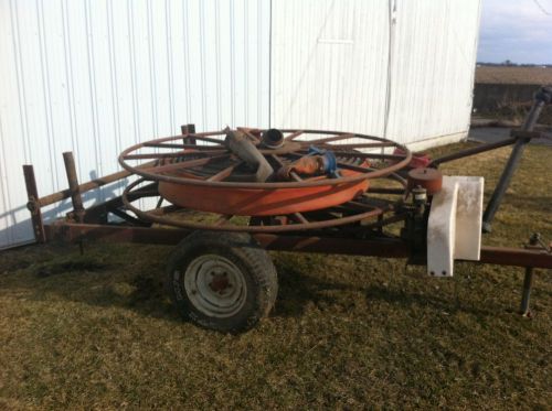 Hose reel, with hose and fittings, used for manure and irrigation gun for sale