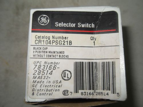 (H1) 1 NIB GENERAL ELECTRIC GE CR104PSG21B SELECTOR SWITCH