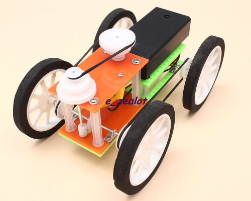Belt drive car 3 speeds educational diy car hobby robot puzzle perfect iq gadget for sale
