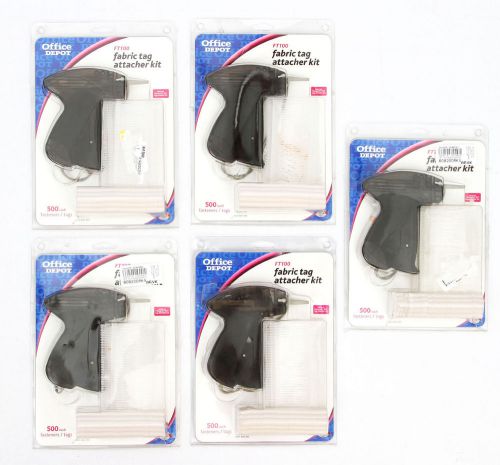5 - Fabric Clothing Tag Tagging Attacher Gun Kit FT100 Office Depot Monarch SG
