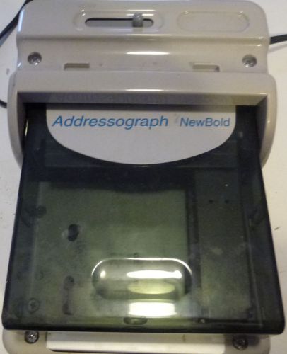 NewBold Addressograph 830 Electric Card Imprinter untested