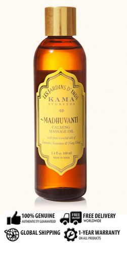 Kama Ayurveda with Pure Essential Oil - 100% Natural  MADHUVANTI CALMING MASSAGE