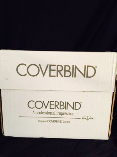 (90) Coverbind 1/8&#034;  Spine Thermal Binding Covers BLACK 675820