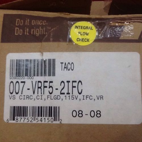 NEW TACO 007-VRF5-IFC VARIABLE SPEED OUTDOOR RESET CONTROL CIRCULATOR PUMP