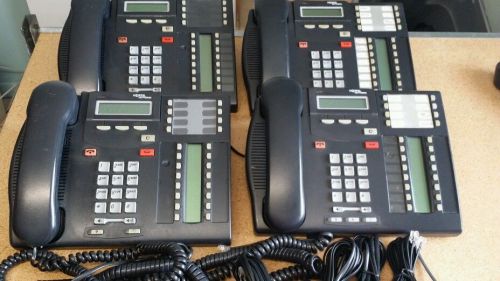 Lot of 4 Nortel Norstar T7316 Business Display Phones and Handsets WORKS 100%