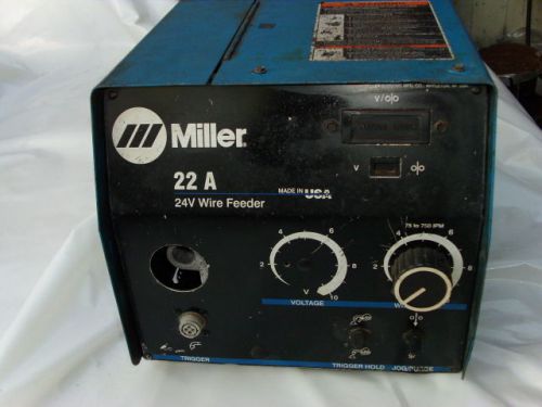 Miller 22a 24v wire feeder for sale