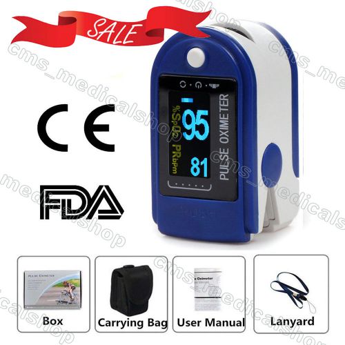 CE FDA Fingertip pulse oximeter,spo2 monitor,blood oxygen saturation-USPS