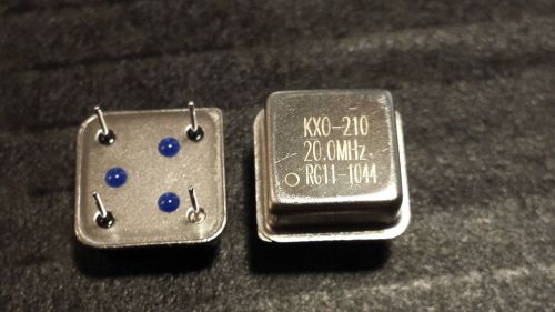 NEW LOT OF 2 KXO-210 20MHZ CLOCK OSCILLATOR IDEAL FOR PROJECT WORK