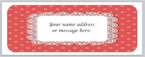 30 Personalized Return Address Labels Vintage Lace Buy 3 get 1 free (bo400)