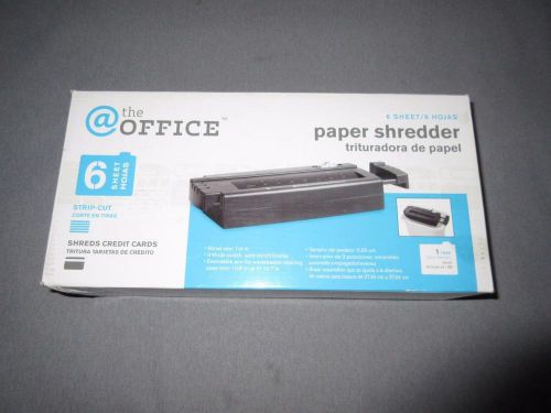 @ The office 6 Sheet Paper Shredder  WM680S Strip-Cut