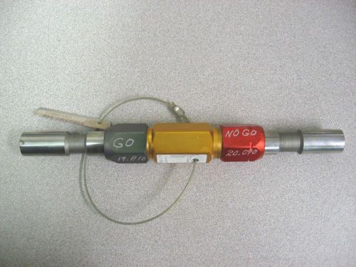 Go/no-go metric plug gage 19.810/20.090 mm deltronic for sale