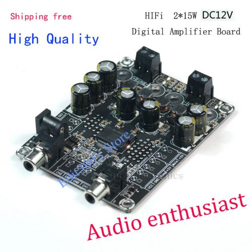 Free shipping HI-FI DC12V Digital Amplifier Board 15W*2 Class D TA2024 T Module