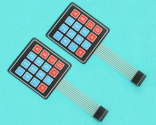 2pcs 16 Key Membrane Switch Keypad Keyboard 4 x 4 4X4 4*4 Matrix Array new