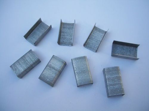 1000pcs 1/2&#034; Open Metal Seals (length 1&#034;) for Steel Strapping