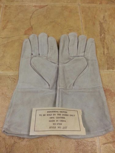 73-888 Welding Gloves 2 pair 100% Leather Brand NEW FREE SHIPPING