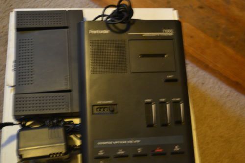 Olympus Pearlcorder T1000 Microcasette Transcriber Machine/Foot Pedal, Excellent