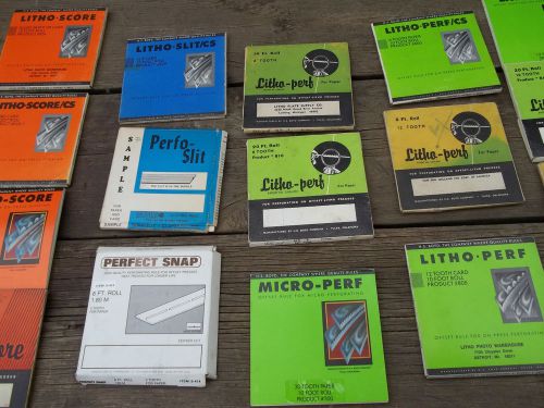 Large lot, Offset  Perforating, Scoring, Slitting, Snapout , HS Boyd Litho-Perf