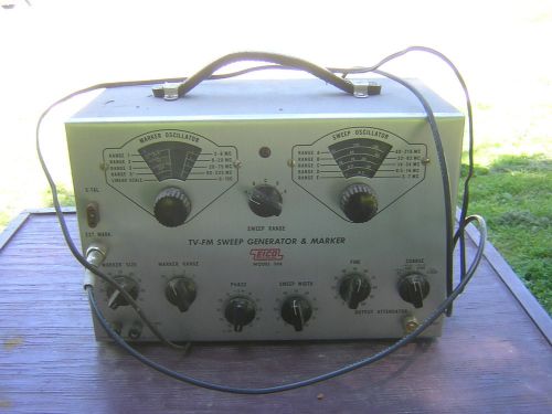 Eico TV FM Sweep Generator &amp; Marker Tested Works! Model 368