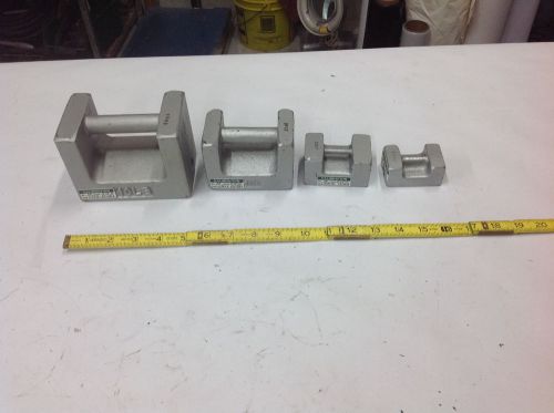 4-Piece Scale Calibration Weight  10, 5, 2, 1 lbs. w/Handles.