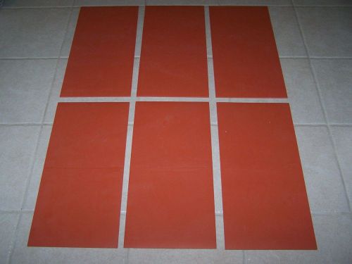 Silicone Rubber Sheets - 6 pieces .187&#034; x 20&#034;x10&#034;