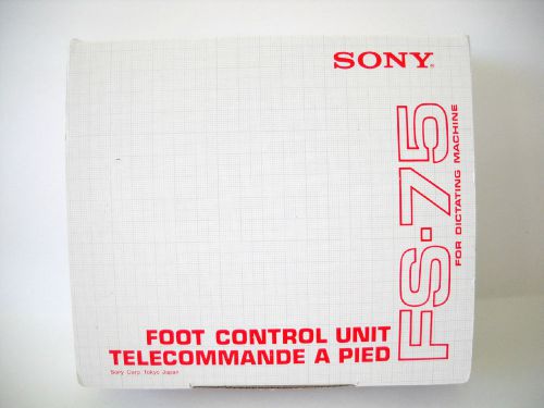 SONY FS-75 FOOT CONTROL PEDAL UNIT FOR BI-85 BM-88 BM-89 BM-840 BM-845 BM-850
