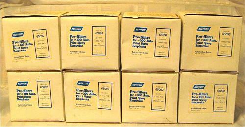 80x Norton Pre-Filters for #100 Auto Paint Spray Respirator 65092 10056 Dust