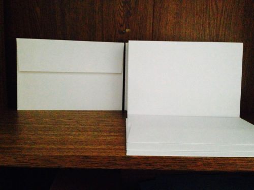 50 A-8 White Announcement  Square Flaps White Envelopes