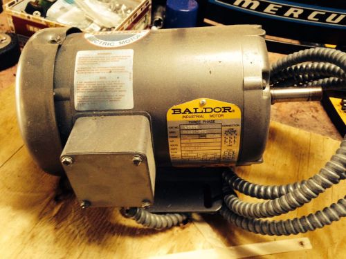 Used! baldor m3538 motor 3 phase 1725 rpm .5hp for sale