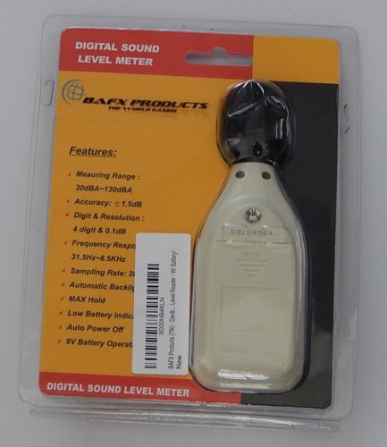BAFX Digital Sound Level Meter Decibal Meter In Package R9788