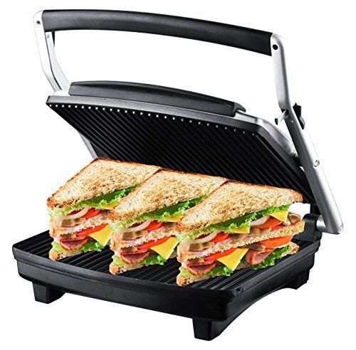 Grill Panini Press Sandwich Maker High Quality Large Cooking Surface Adjustable