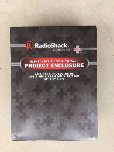 New radio shack project enclosure 8x6x3 abs plastic #270-1809 for sale