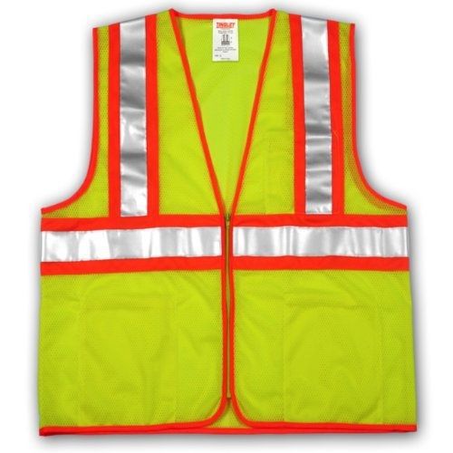 TINGLEY Tingley Rubber V70642 Class 2 Mesh Safety Vest, 4X-Large/5X-Large, Lime