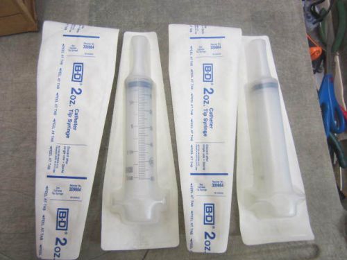 Lot of 4     Catheter Tip Syringe BD 2 oz. / 60ml Free US Shipping