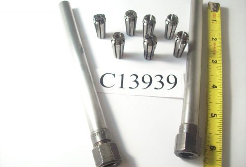2) universal engineering collet extensions w/7 1/4&#034; series acura flex collets a3 for sale