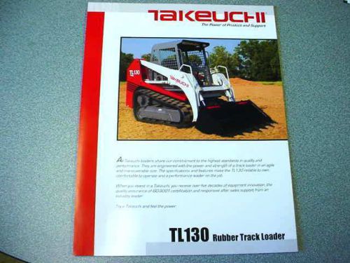 Takeuchi TL130 Rubber Track Loader Brochure