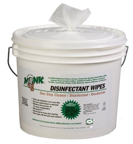 National Towelette Dreumex USA Inc. 69800 Monk Disinfectant Wipes, 8&#034; Length x