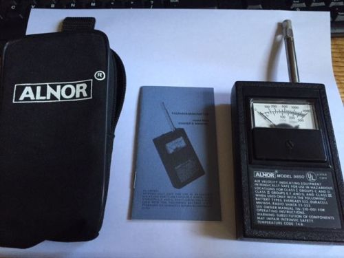 ALNOR 9850 THERMO ANEMOMETER WITH OWNERS manuals