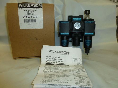 WILKERSON C08-02-FLG0 Filter/Regulator/Lubricator, 1/4 In. NPT