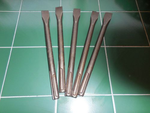 5 NEW 1&#034; x 12&#034; SDS MAX CONCRETE CHISELS !! FREE SHIPPING !!