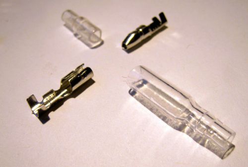 U.s. seller 4.0mm bullet terminal crimp connector male &amp; femal w/case - 40pcs for sale